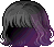 Black Lyrha Hair, purple