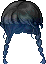 Black Daze Hair, blue
