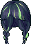 Young Duke Hair, green