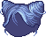 Loose Kitty Hair, blue