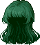 Textbook Princess Hair, green