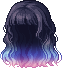 Sunset Balayage Hair, blue