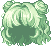 Cream Puff Hair, green
