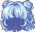 Cream Puff Hair, blue