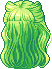 Kitty Diva Hair, green