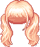 Silky Twin Tails Hair, orange