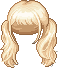 Silky Twin Tails Hair, blonde
