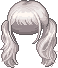 Silky Twin Tails Hair, brown