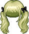 Silky Twin Ribbons Hair, green