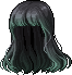 Black Mysterie Hair, green