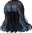 Black Mysterie Hair, blue