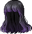 Black Mysterie Hair, purple
