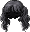 Black Bubbly Hair
