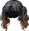 Black Bubbly Hair, orange