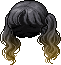 Black Bubbly Hair, blonde