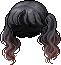 Black Bubbly Hair, brown