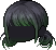 Black Cherry Pop Hair, green
