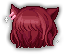 Mischievous Meow Hair, red