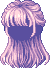 Slightly Combed Hair, purple