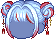 Dyed Dango Hair, blue